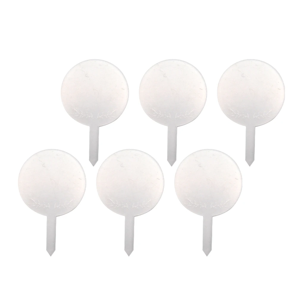 

6pcs Garden Markers Reusable Acrylic Labels Sturdy Tags for Nursery Pots Greenhouses Flowerbed Inserts Plant Name Tags