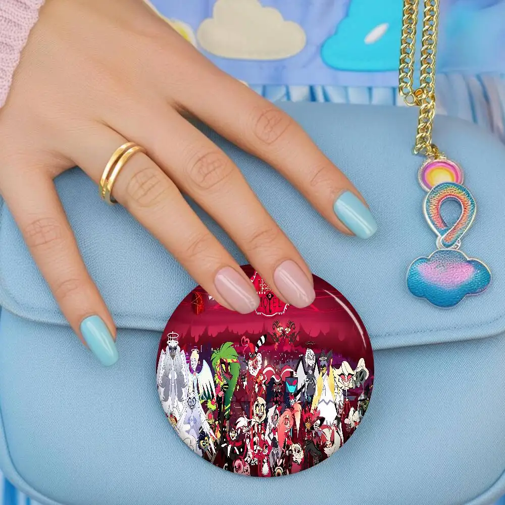 HazbinS H-Hotels أنيمي 58 مللي متر لطيف سلسلة دبابيس مضحك شارة مثيرة للاهتمام الكرتون الحيوانات دبابيس ظهره الملابس هدية الإكسسوار