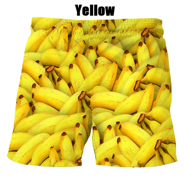 New Summer Hot Sale Fruit Fashion 3d Printing Men\'s Women Casual Summer Shorts Cool Shorts