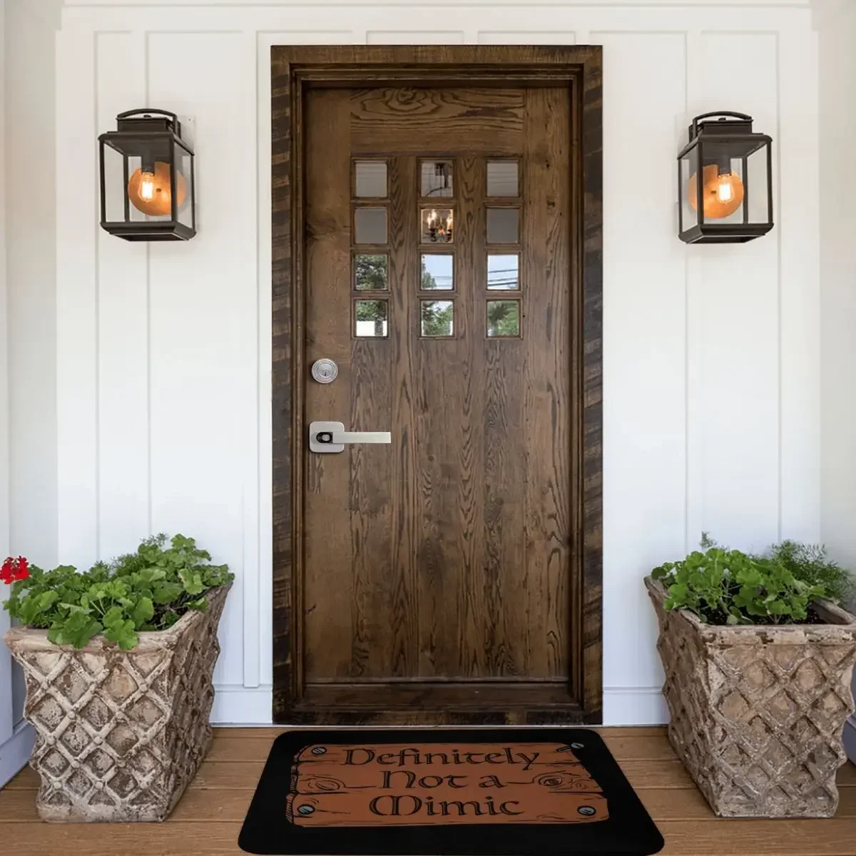 Definitely Not A Trap Door Entrance Doormat Home Decoration Anti-slip Bedroom Floor Mat Wooden Bathroom Carpet for Living Room