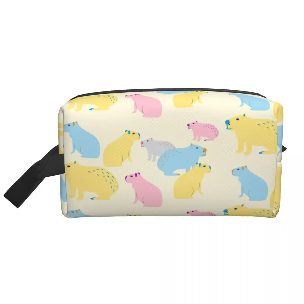 Capybara Colorful Pattern Travel Toiletry Bag Women Wild Animals Of South America Makeup Cosmetic Bag Beauty Storage Dopp Kit