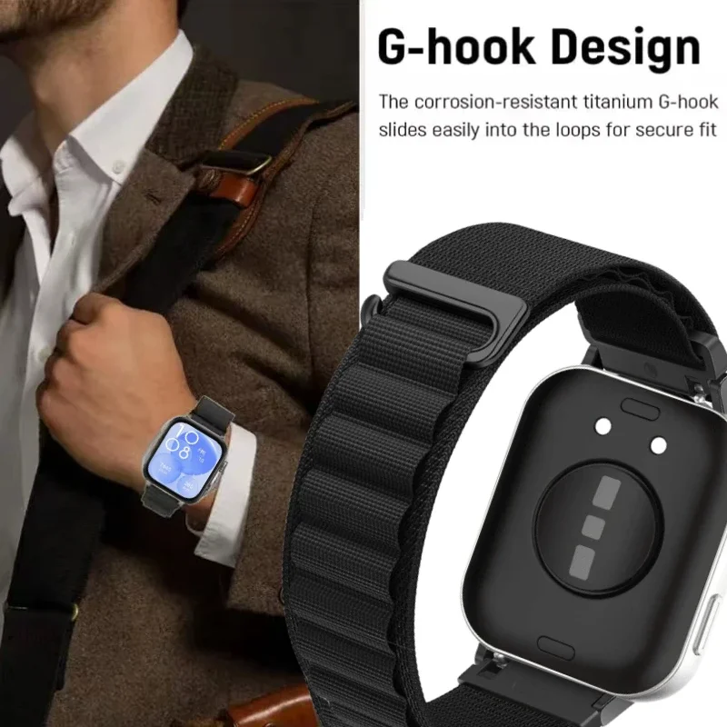 Nylonowy pasek Alpine Loop do zegarka Huawei Watch Fit 4 Pro Regulowana bransoletka zamienna do paska akcesoriów do opaski na nadgarstek Huawei Fit 3/4