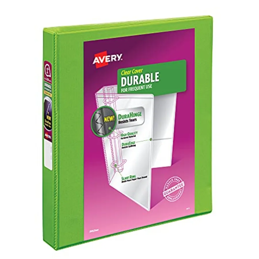 

Durable View 3 Ring Binder, 1" Slant Rings, 250-Sheet Capacity, 1.4 Inch Wide Spine, Great for Home, School Supplies, Office, o