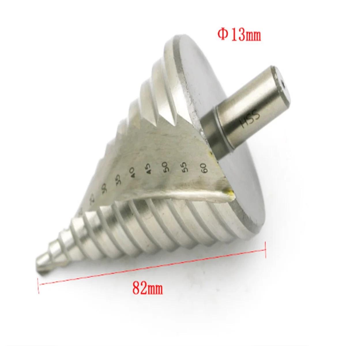 Trapano a gradino con scanalatura a spirale in acciaio ad alta velocità piastra da 6-60MM taglierina per fori multiuso in metallo per la lavorazione