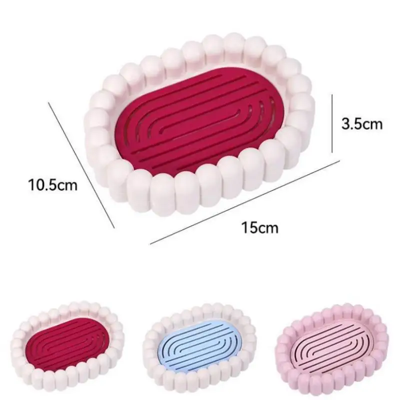 Plastic Bathroom Shower Soap Box Travel Portable Small Soap Tray Dish Storage Holder Plate Home Soap Container