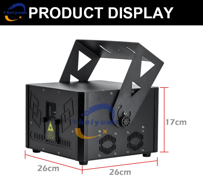 15W Vollfarbige RGB-Animations-Laserbeleuchtung ILDA, RJ45, DMX, Mobile App-Steuerung Bühnenlaser für Disco, DJ, Bar, Hochzeit, Party – Detail 7