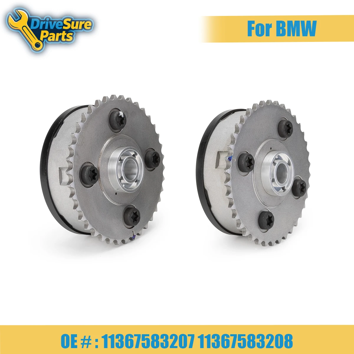 

11367583207 11367583208 2PCS Sprocket Intake&Exhaust Camshaft adjuster For BMW E81 E87 E88 F20 F21 F22 E90 E91 N51 N52 N55