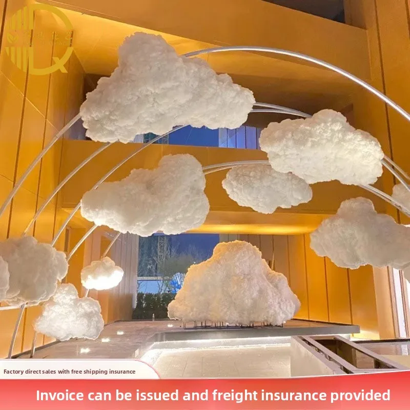 

Cotton cloud decoration pendant simulation white cloud suspension DIY kindergarten stage store window cloud pendant