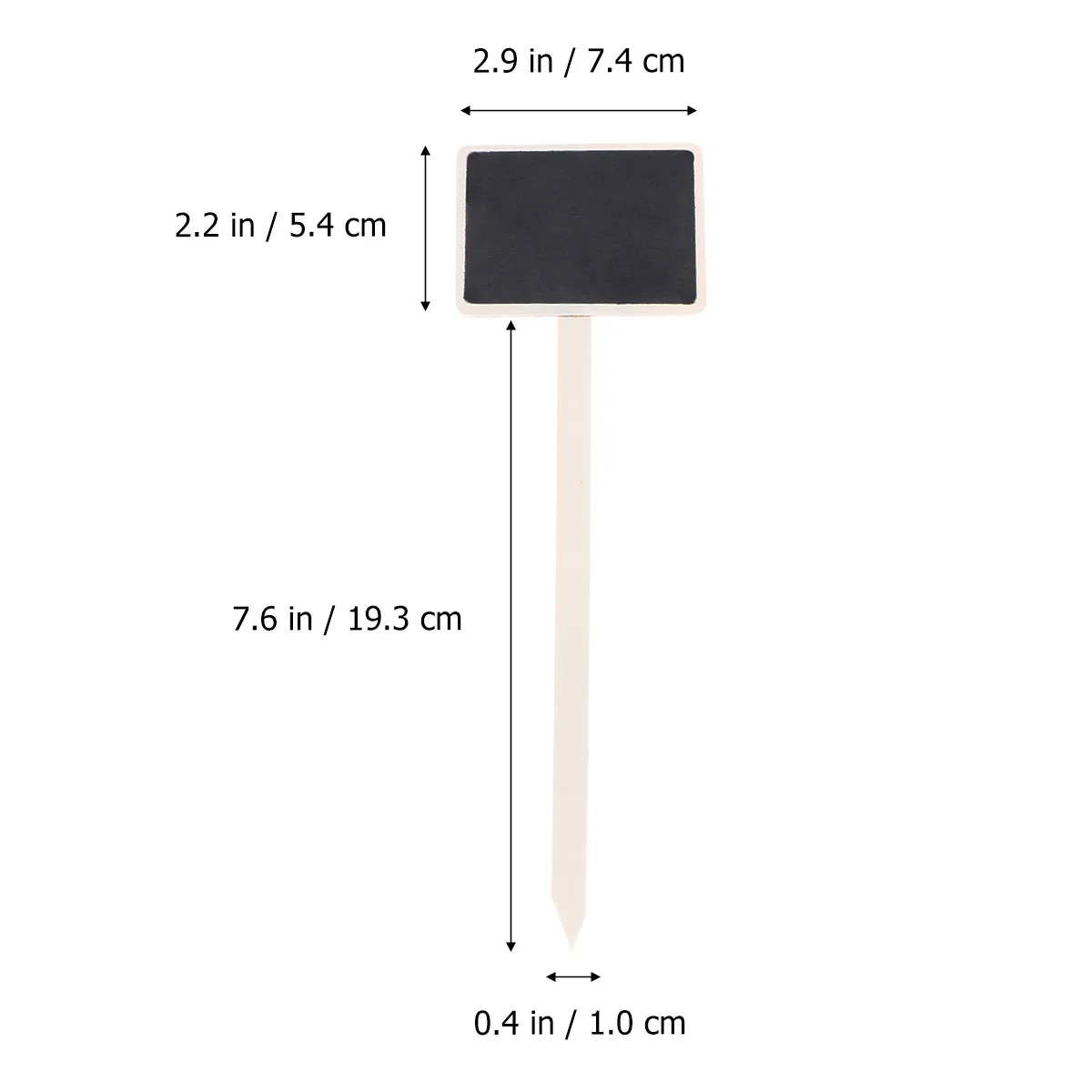 20Pcs Boxwood Mini Chalkboard Signs Wooden Blackboard Place Cards Garden Plant Markers DIY Memo Reminders Party Table Numbers