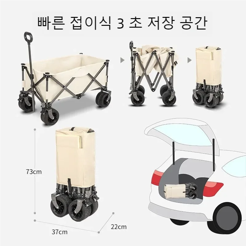 Outdoor Carts Gathering Camping Vehicles, Picnicking Vehicles Outdoor Portable Aluminum Alloy Tabletop Folding