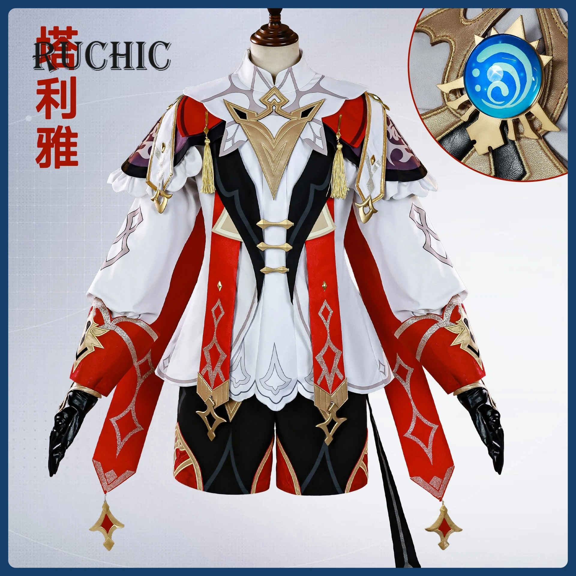 

Game Genshin Impact Cosplay Costume Anime Dahlia New Role Playing Clothes Red Uniform Suits Hat Women Comic Con Outfit Wig Shoes