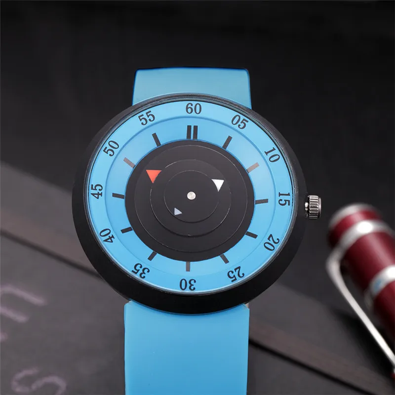 Men Unique Cool Designer Watches Boys Fashion Casual Rubber Band Simple Quartz Cheap Watch Erkek Barato Saat Relogio Masculino