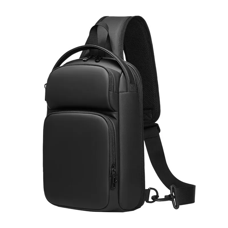 

Men Waterproof Short Crossbody Bag for USB Charging Men Shoulder Sports High-quality Messenger Trip Chest Bag Pack Backpacks