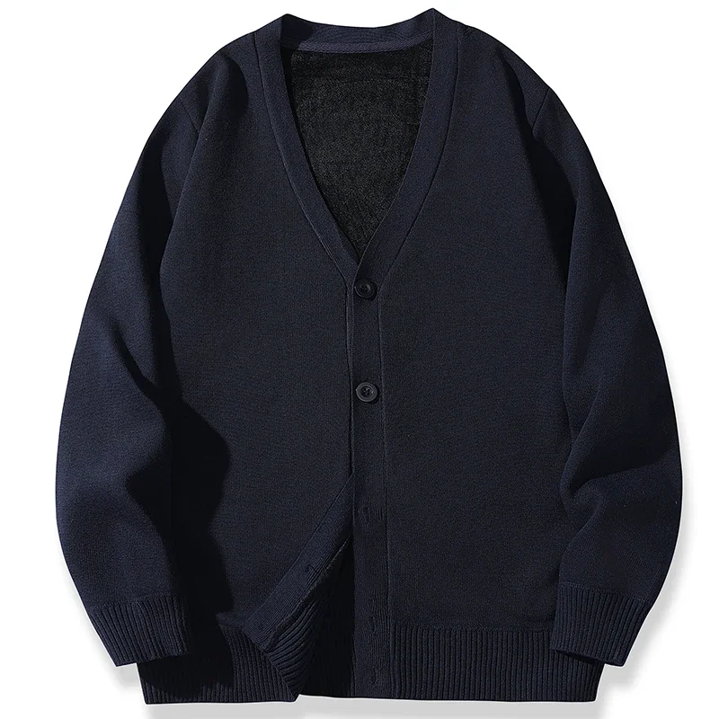 2026 New Men’s Casual Long Sleeved Velvet Sweater Cardigan Knitted Jacket Top Autumn and Winter Fashionable Versatile Jacket 6 2026 New Men's Casual Long Sleeved Velvet Sweater Cardigan Knitted Jacket Top Autumn and Winter Fashionable Versatile Jacket 6
