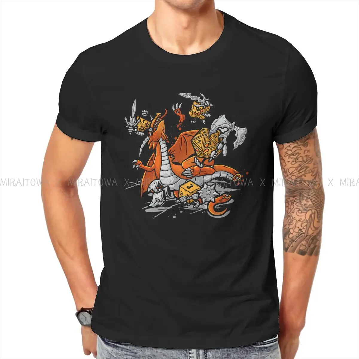 DnD Game Pure Cotton TShirt RPG United Elegant T Shirt Oversized Men Tee Shirt New Design