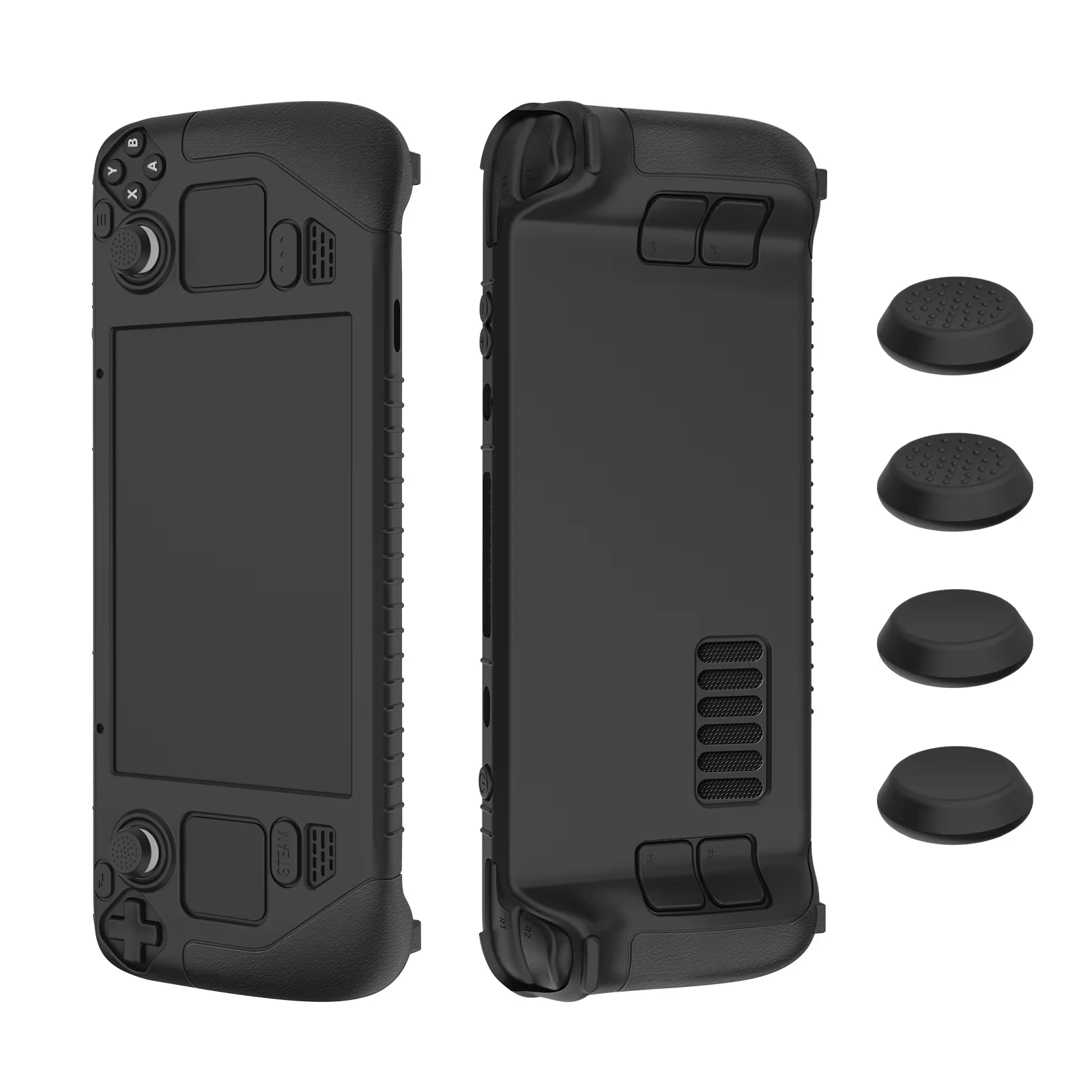 Suitable for Steam Deck Game Console All 360° All-round Protection with Button Caps Inclusive Thick Silicone Protective Case
