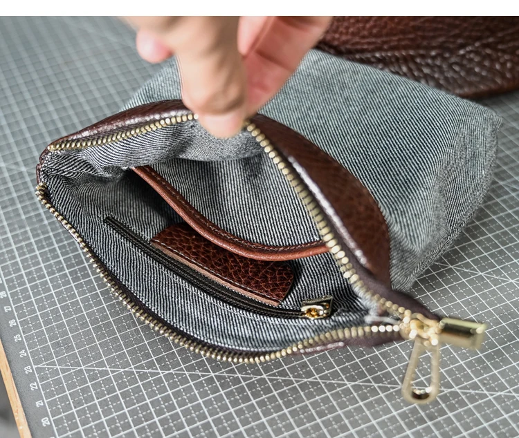 シンプルなヴィンテージ風ハンドメイド、牛革一枚革使用のレディースバケットバッグ。アウトドア、デイリー、パーティーに最適な本革ショルダー/クロスボディバッグ。