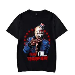 Terrifier T-shirt Horror Movie Merch Print Halloween Streetwear Summer Women Man Fashion Funny Casual Tee