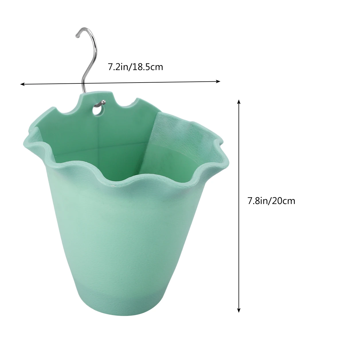 

Plastic Hanging Flower Pot Wall Planter Large Capacity Durable Eco Friendly Space Saving Bedroom Bathroom Kitchen Garden