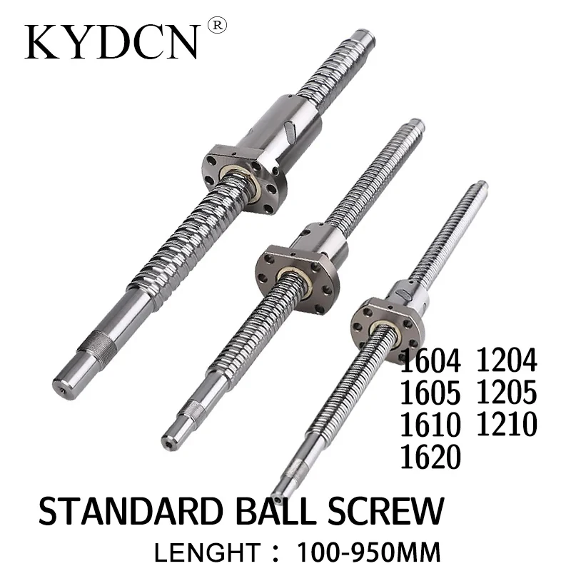 

C7 Ballscrew SFU1604 1605 SFU1610 Ball Screw Customized End Machined CNC Machine Parts Use for 3D Printer Ball Screw100-950mm