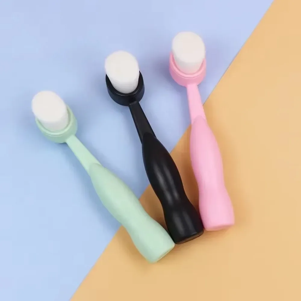 Spazzola per la pulizia del viso con manico lungo di alta qualità Spazzola esfoliante portatile in ABS per il viso Cura della pelle Strumenti per il lavaggio della pelle Viso