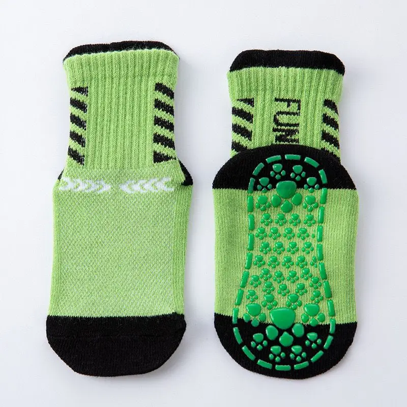 Thin And Breathable Non-slip Floor Socks Boy and Girl Rubber Socks Home Socks Cotton Candy Color