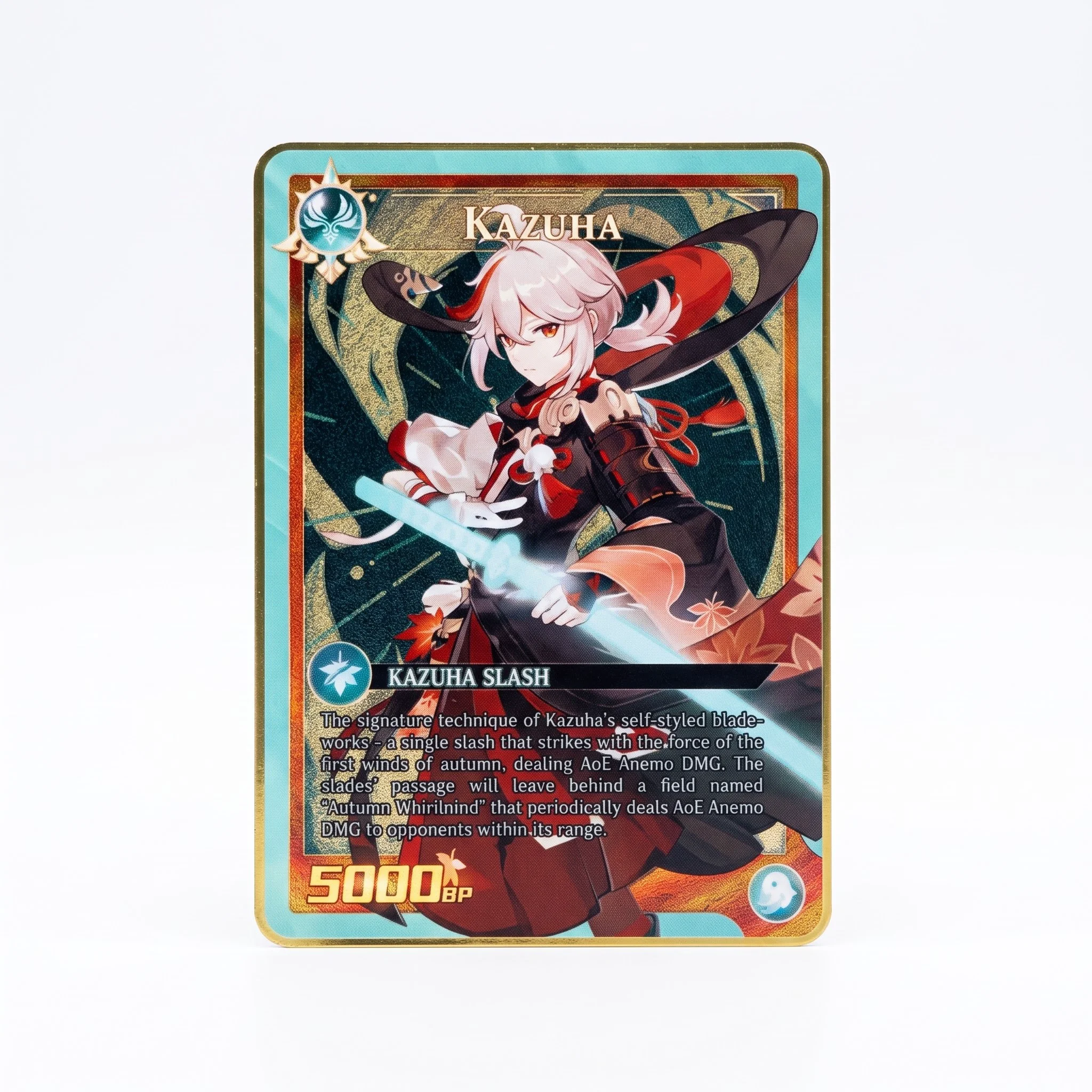 Genshin Impact Collectible Card Booster Card - 1pcs Metal Cards per Set