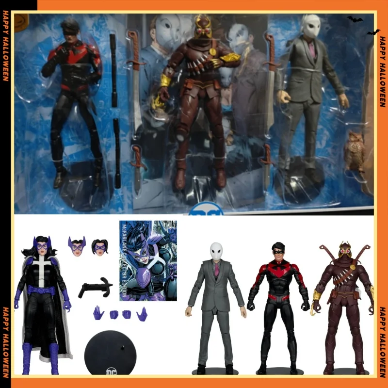 McFarlane Huntress Collector Edition ightwing vs Talon & Owl 7in Figure 3pk   Action Figure DC Multiverse #23 Model Doll Kids To