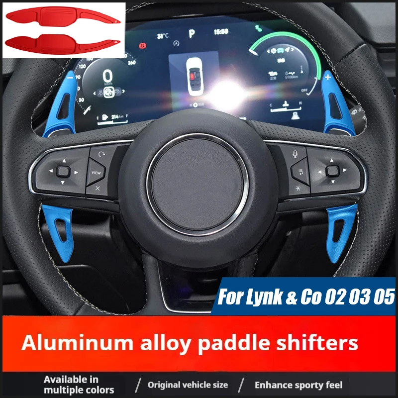 Car Paddle Shifters,for Lynk & Co 01 Shift Paddles Lynk & Co 02 03 05 Modified Aluminum Alloy Steering Wheel Shift Paddles