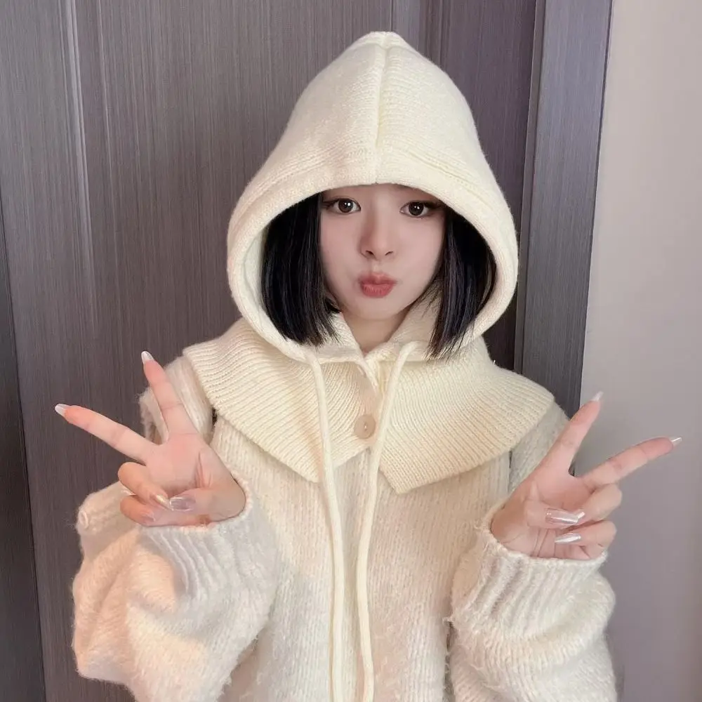 أزياء السترة قبعة بالاكلافا قبعة قبعة سميكة سدادات حماية الأذن قبعة الشتاء بسيطة الإناث / الفتيات