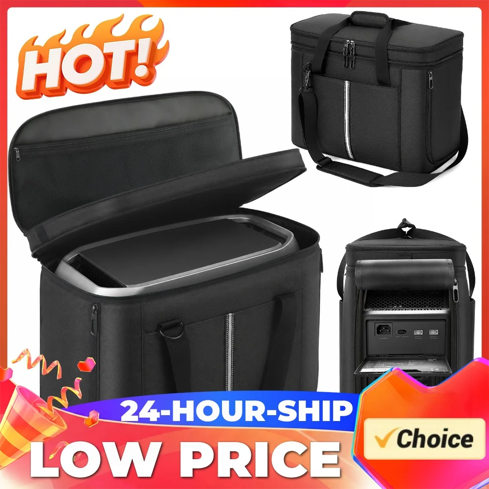 Waterproof Power Station Carry Bag for Ecoflow Delta 3 Max Or Max Plus Crossbody Travel Bag for Road Trip & Emergency