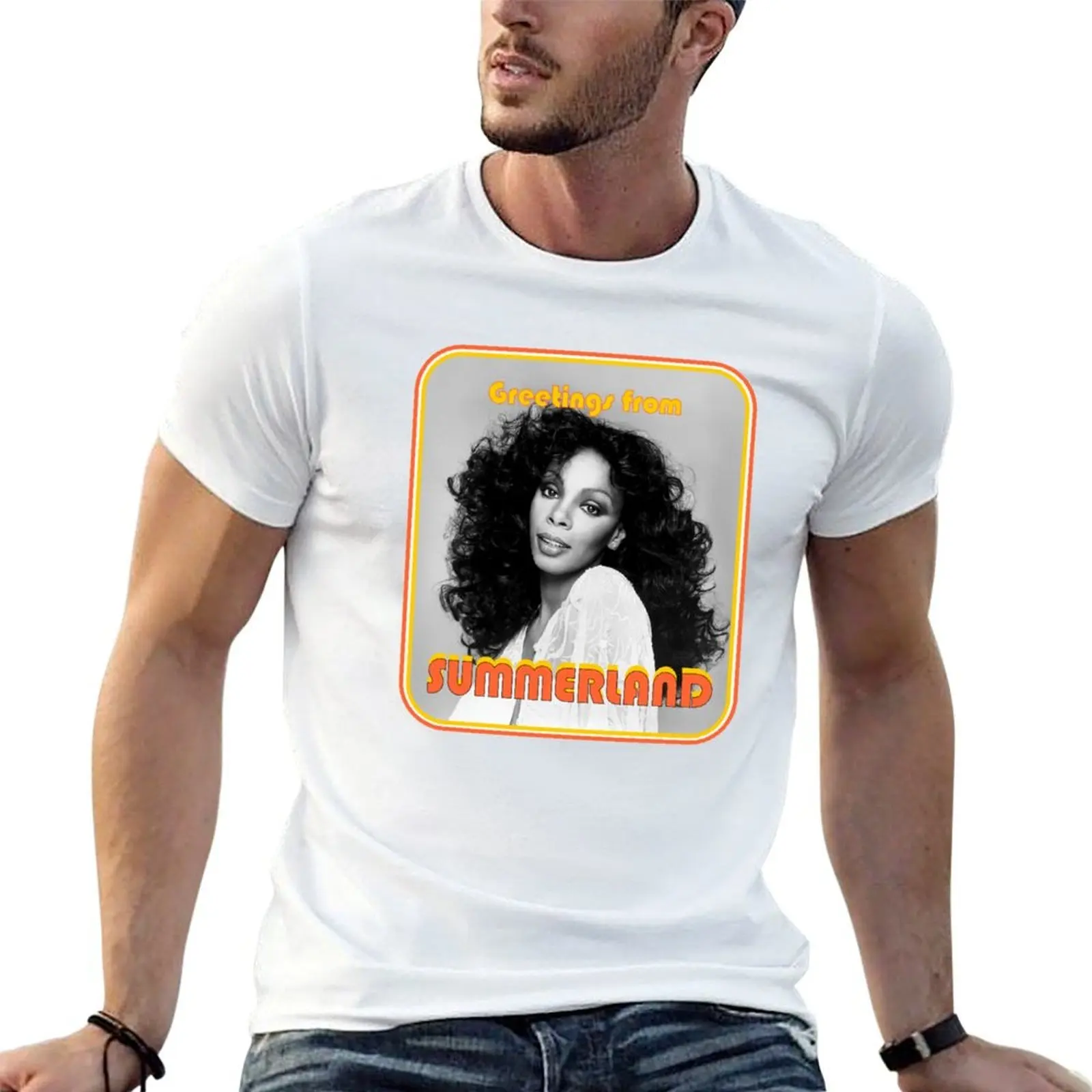 Greetings from Summerland T-Shirt korean fashion Funny t-shirt mens t shirts casual stylish