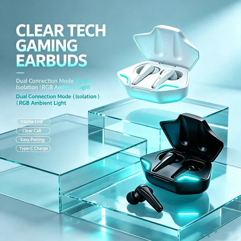 X15 Pro Gaming Wireless bluetooth Headset TWS 5.3 Stereo Earbuds Low Latency Earphones Bluetooth With Mic for smartphones