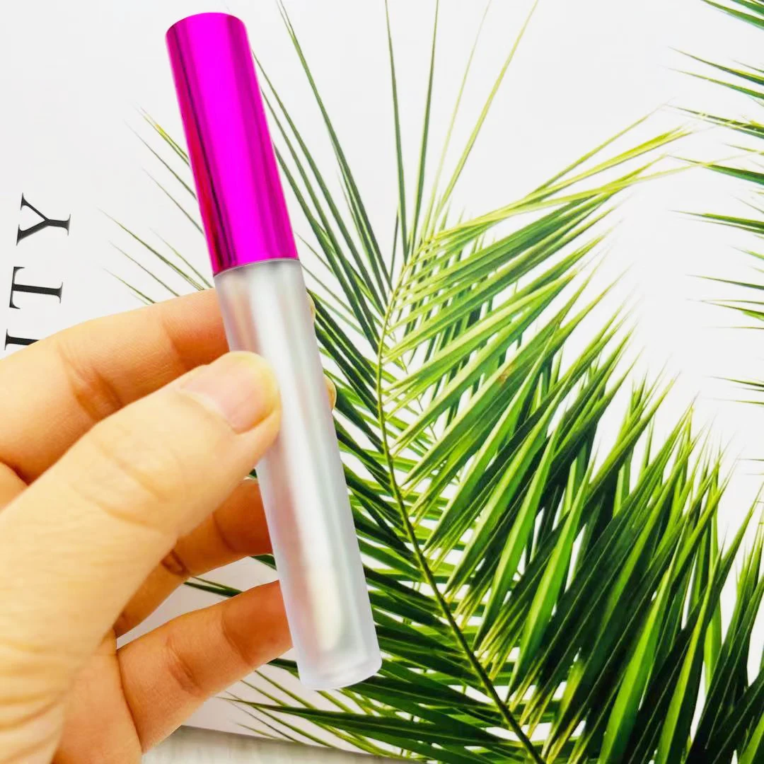 

3ml Cute Empty Pink Lip Gloss Tube,DIY Plastic Frosted/Clear Liquid Lipstick Container, Women Beauty Makeup Tools