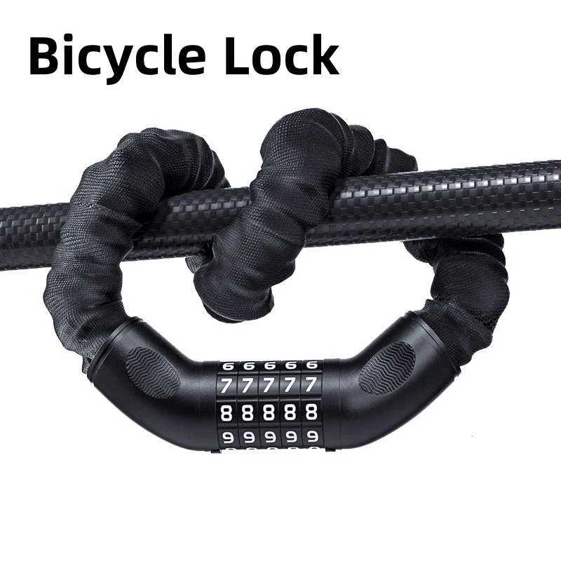 

Bold Anti-theft Door Password Chain Lock Bicycle Accessories Mountain Bike Motorcycle Warehouse Barn Chain Padlock Anti-pry