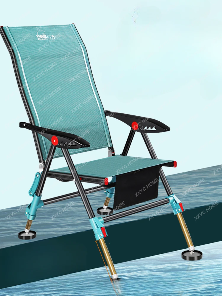 Fishing Chair All Terrain Foldable and Portable Fishing Chair Reclining Table Fishing Chair Fishing Seat