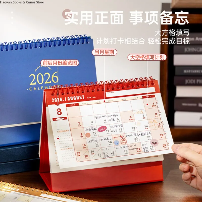 calendars 2026、2026 calendar、calendar、Weiyi 2026 Desk Calendar - Multifunctional Horse Year Planner & Notebook for Office Decor 2