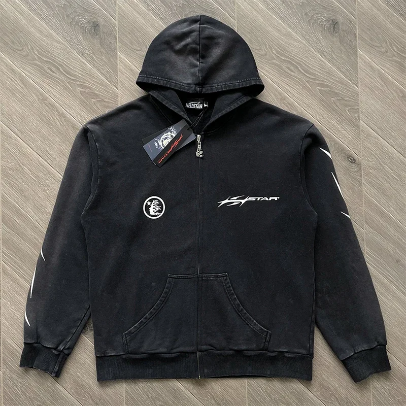 HS Cotton Hoodie With Zipper Wash