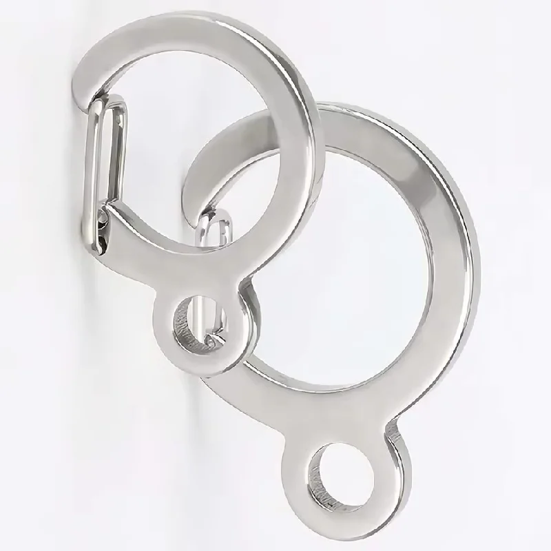1/3Pcs Stainless Steel Key Ring Spring Snap Hook Keychain Strong Bearing Carabiner Buckle for Outdoor Backpack Waist Pendant Cla
