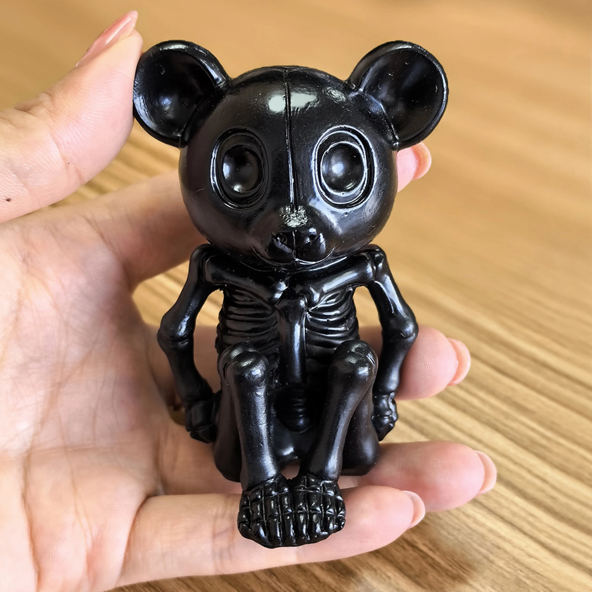 

Фигурка ведьмы на Хэллоуин, голова черной кошки, скелет, жуткое украшение на Хэллоуин для полки каминной полки, дисплей для домашней вечеринки