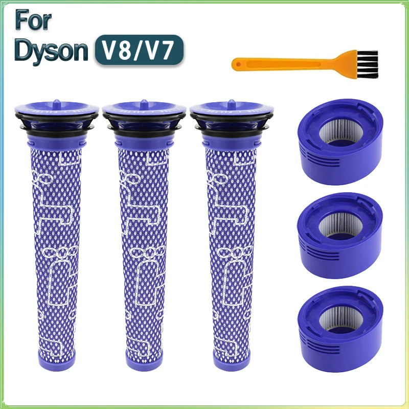 مناسبة لملحقات المكنسة الكهربائية الروبوتية دايسون V8/V7: فلتر HEPA. مرشحات دايسون V7/V8 الأمامية والخلفية #1