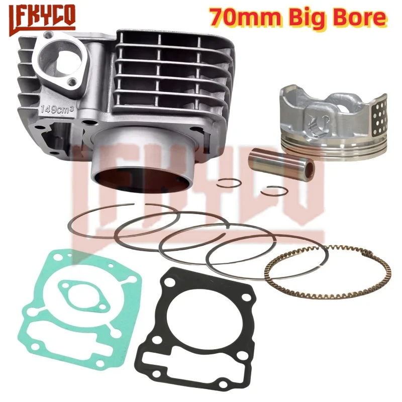 Motocykl 70mm zestaw cylindrów z dużym otworem 233CC silnik do Honda XR150 CBF150 CRF150F zmodyfikowana aktualizacja do CBF185 CBF200 XR200 CBF233