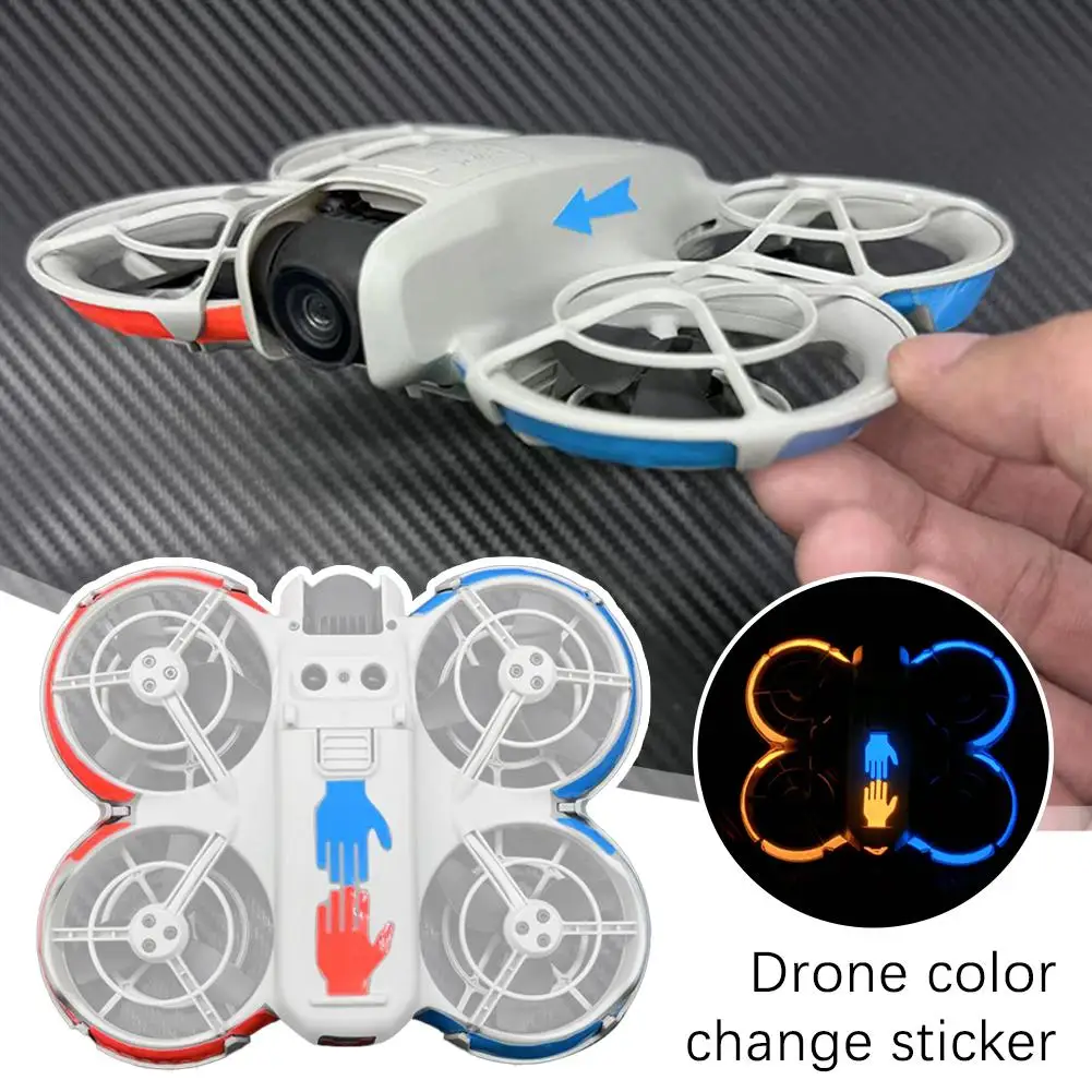 For Dji Neo Colorful Luminous Stickers Waterproof Night Sticker Stickers Color Warning Drone Change Luminous Flight A1b6