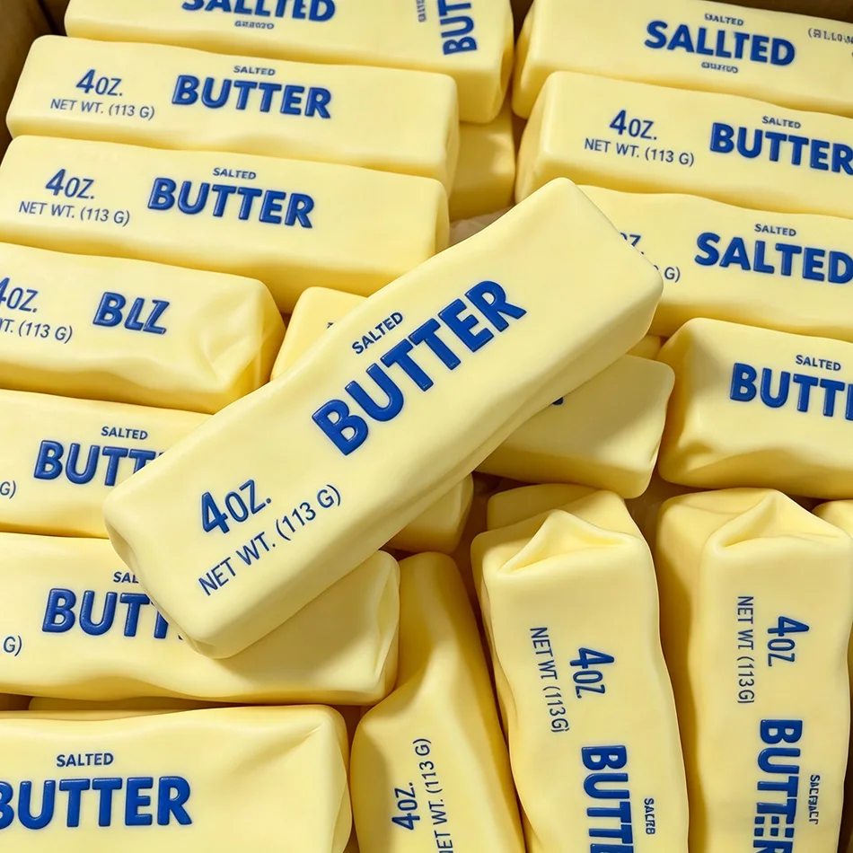 Butter Squishy Toy Super Soft Slow Rising Sticky Butter Sticks Realistic Food Fidget Toy for Decompression Anxiety Relax Gift