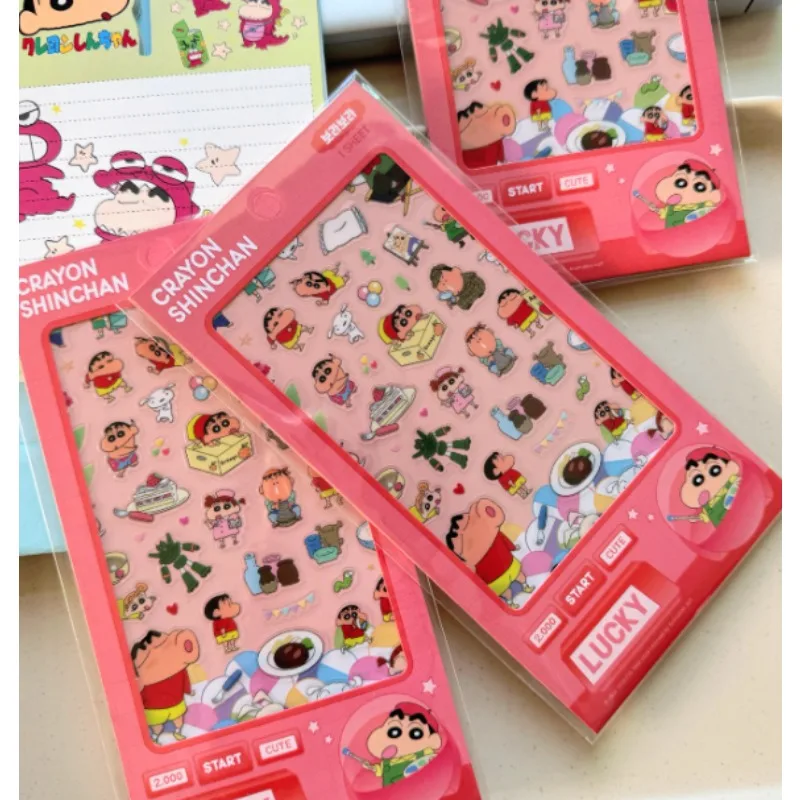 Crayon Shin-chan Sticker Cute Cartoon Creativity Child Sticker New Fashion Exquisite Child Reward Gifts