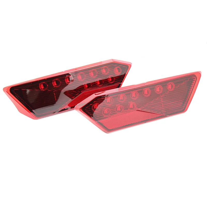 1 Pair All Terrain Beach Buggy 12V LED Tail Light for Polaris RZR 900 1000 XP XP4 14-16 Brake Light Red