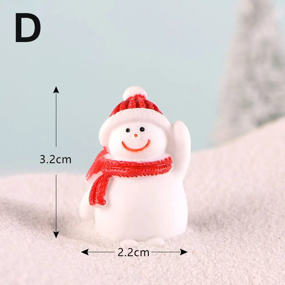 

Gift Box Santa Claus Decoration Dollhouse Terrarium Fairy Garden Figurines Micro Landscape Ornaments Christmas Miniature