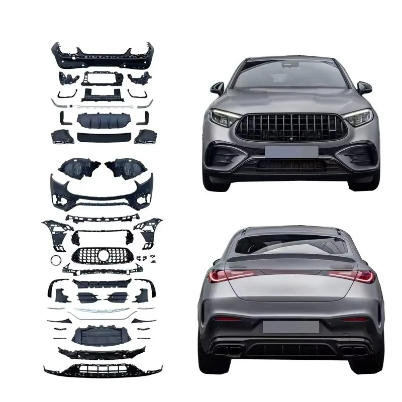 

GLC63 Body Kit for GLC COUPE C254 Upgrade GLC63 Bumper with Grille Rear Diffuser Tip 2024