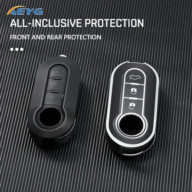 Car Smart Key Case Cover Shell For FIAT 500 Ducato Panda Punto 500L Lancia Musa For Citroen Jumper For Peugeot Boxer Accessories image 5