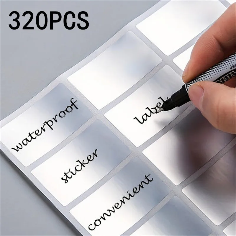 160 Stück/320 Stück Abnehmbare Wasserfeste Etiketten-Aufkleber Ideal für Organisation im Büro & Zuhause Aufbewahrung Tiefkühlkost-Design